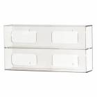 UM3082 Clear Four Box Glove Two Tier Box Dispenser