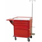 Harloff V24-4EMG2 Emergency Cart 4 Drawer Breakaway Lock Deluxe Package