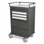 Harloff VLT12BIN5 Value Line 12 - 5" Med-Bin Medication Cart with Key Lock