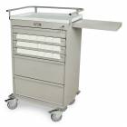 Harloff VLT18BIN3 Value Line 18 - 3.5" Med-Bin Medication Cart with Key Lock