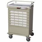 Harloff VLT24BIN5-EKC Value Line 24 - 5" Med-Bin Medication Cart with CompX Electronic Lock