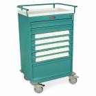 Harloff VLT30BIN3 Value Line 30 - 3.5" Med-Bin Medication Cart with Key Lock