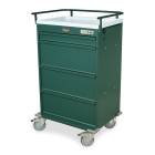 Harloff VLT360EPC Value Line 360 Punch Card Medication Cart with Basic Electronic Pushbutton Lock, Locking Narcotics Box (Shown in Hammertone Green Color)