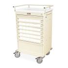 Harloff VLT36BIN3 Value Line 36 - 3.5" Med-Bin Medication Cart with Key Lock (Shown in Beige Color)