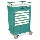 Harloff VLT36EBIN3 Value Line 36 - 3.5" Med-Bin Medication Cart with Basic Electronic Pushbutton Lock