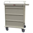 Harloff VLT485PC Value Line 480 Punch Card Medication Cart with Key Lock, Without Locking Narcotics Box