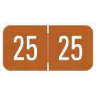 2025 Year Labels - VRE / GBS Compatible VRYM Series - Size 3/4" H x 1 1/2" W