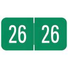 2026 Year Labels - VRE / GBS Compatible VRYM Series - Size 3/4" H x 1 1/2" W