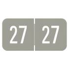 2027 Year Labels - VRE / GBS Compatible VRYM Series - Size 3/4" H x 1 1/2" W