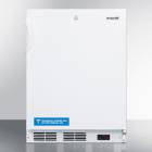 Accucold VT65MLBIADA ADA Height Built-In All-Freezer with 3 Glass Drawers, Right Handle Solid Door, 3.5 Cubic Feet - Front View