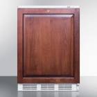 Accucold VT65MLBIIF Height-Adjustable Built-In All-Freezer with 3 Glass Drawers, Right Handle Panel-Ready Door (Panel Not Included), 3.5 Cubic Feet - Front View (Custom Panel is not Included)