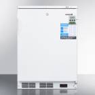 Accucold VT65MLBIVAC VAC Series Height-Adjustable Built-In All-Freezer with 3 Wire Baskets, Right Handle Solid Door, 3.2 Cubic Feet - Front View