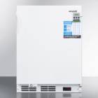 Accucold VT65MLBIVACADA VAC Series ADA Height Built-In All-Freezer with 3 Wire Baskets, Right Handle Solid Door, 3.2 Cubic Feet - Front View