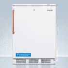 Accucold VT65MLTBC All-Freezer with Antimicrobial Pure Copper Handle, 3 Basket Drawers, Right Handle Solid Door, 3.5 Cubic Feet - Front View