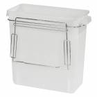 Harloff WASTE3GALDM 3 Gallon Plastic Waste Container without Cover for M-Series or A-Series Carts, Direct Mount