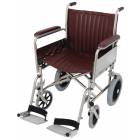 20" Wide Non-Magnetic Transport Chair With Detachable Footrests