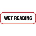 WET READING Label