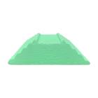 Techno-Aide YCAC-MR MR Safe Coated Bilateral Pediatric Oblique Finger Block Sponge, Stealth - 7.75" L x 7.5" W x 2" H