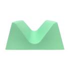 Techno-Aide YCAM-MR MR Safe Coated AP/PA Adult Head Holder Sponge, Stealth - 15" L x 14" W x 6.75" H