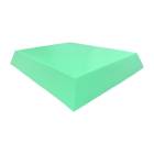 Techno-Aide YCBY-MR MR Safe Coated Rectangle Sponge, Stealth - 27.5" L x 21.5" W x 4" H