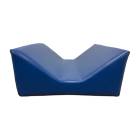Techno-Aide YVAM-MR MR Safe Vinyl Covered Flat Bottom V-Trough / AP & PA Adult Head Holder Sponge - 15" L x 14" W x 6.75" H