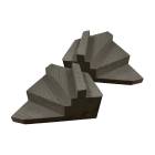 Techno-Aide YXAD-MR MR Safe Closed Cell Adult Bi-Lateral Finger Block Sponge, Left and Right