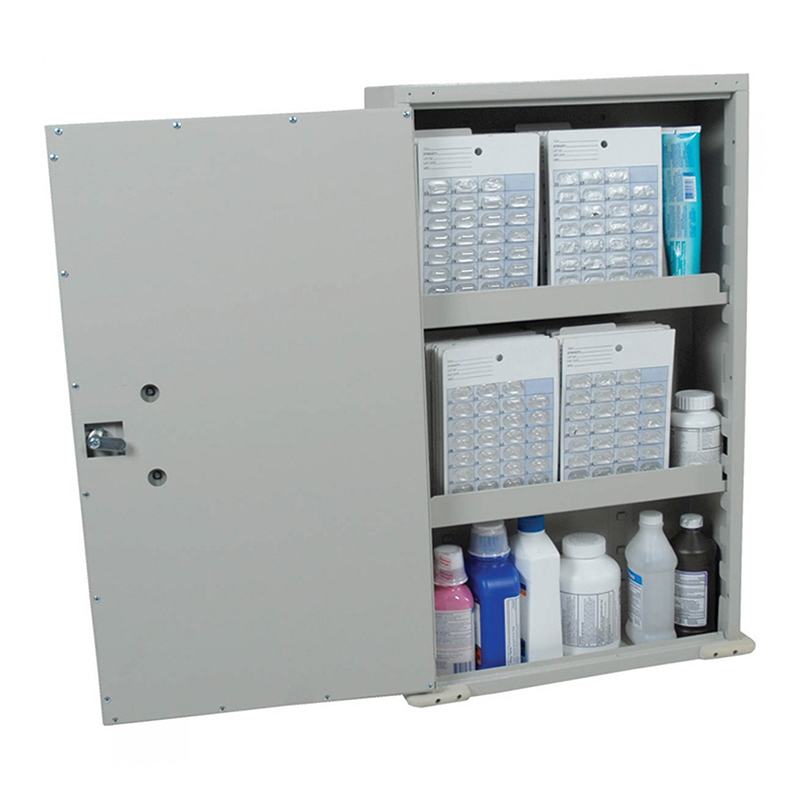 harloff wall mounted medication cabinet single door single key lock